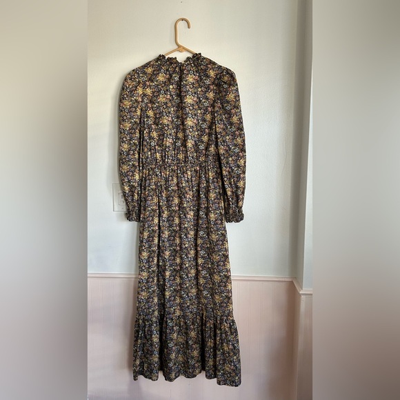 Floral Prairie Maxi Dress Long Sleeve Boho Universal Thread - Picture 4 of 8